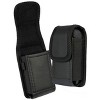 Nakedcellphone Pouch Case with Belt Clip, Universal for Thick Flip Phones - Black - 2 of 4