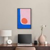 Art Remedy A Loner sun Modern Color Block Abstract Wall Art Framed - 2 of 4