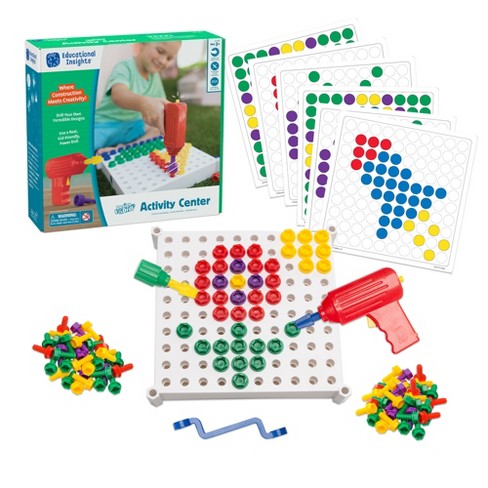 Educational Insights Design Power Drill 3 kids toy mosaic toddlers game 