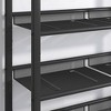Kumasinova 5-Tier Shoe Rack,Industrial Shoe Storage Rack with Sturdy Wooden Top and Steel Frame,Shoe Rack Organizer for Entryway,Living Room,Black - 4 of 4