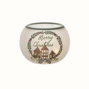 Transpac Clear Glass Christmas Light Up Holiday Globe - 1 of 2