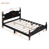 Full Size/Queen Size Wood Bed,with Wood Headboard/Mattress Foundation/No Box Spring Needed - 3 of 3