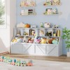 GustoWave Kids Bookshelf and Toy Storage, Kids Toy Storage Organizer, Toddler Bookshelf Toy Storage Cabinet for Playroom, Bedroom, Nursery - 2 of 4