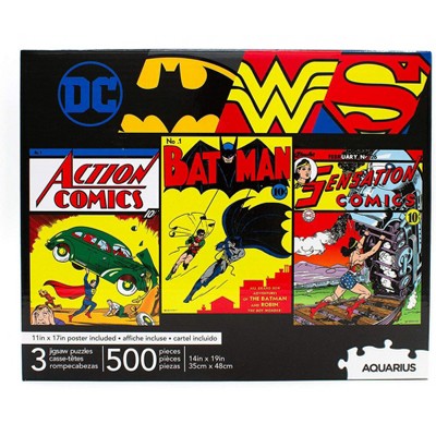 NMR Distribution DC Comics 500 Piece Jigsaw Puzzles | Set of 3