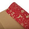 Unique Bargains Gift Wrap Paper Christmas Kraft 27.56"x19.69" 5 Pcs - 4 of 4