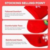 Joyfy 6 PCS Christmas Socks, Winter Warm Cotton Snowman Crew Socks for Women, Holiday Birthday & Xmas Party Gifts - 3 of 4