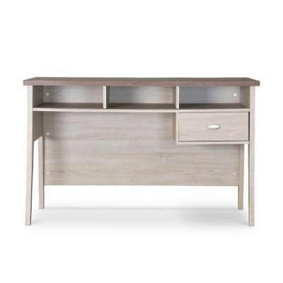 Tyler Two-Tone Wood Writing Desk with Drawer