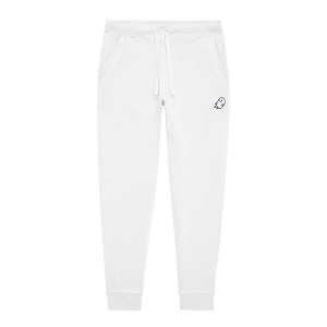 Dalix Ghost Embroidery Jogger Midweight Fleece Sweatpants Soft Lounge Pant Drawstring Waistband Pockets Mens - 1 of 4