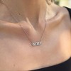 Adornia Silver Plated Pearl Pave Bar Necklace - 2 of 3