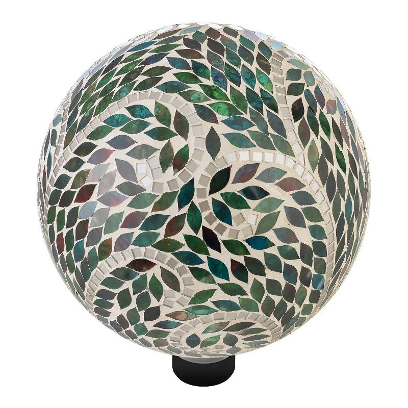 12&#34; Mosaic Glass Gazing Globe with Scroll Pattern - Alpine Corporation, 4 of 11