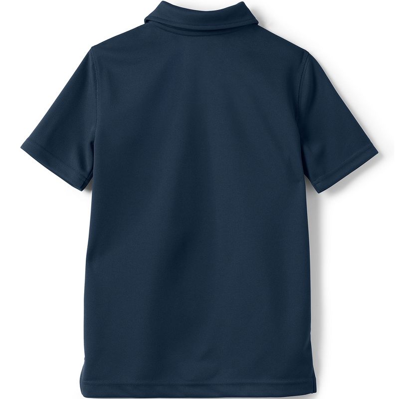 Lands' End Kids Short Sleeve Poly Pique Polo Shirt, 2 of 4