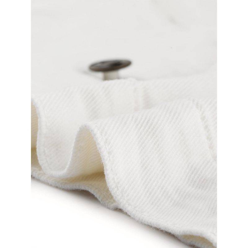 Allegra K Women's Basic Puff Sleeve Washed Lightweight Cropped Denim Jacket, 6 of 7