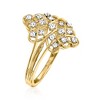 Ross-Simons 0.25 ct. t.w. Diamond Ring in 18kt Gold Over Sterling - 3 of 4