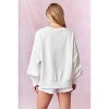 Women's Tweedy Bunny Sweatshirt - Peach Love - 4 of 4