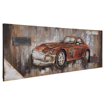Yosemite Home Decor Red Vintage Car II