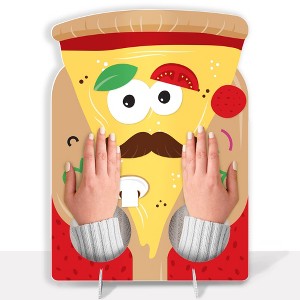 Big Dot of Happiness Pizza Party Time - Baby Shower or Birthday Activity - 2 Player Build-A-Face Party Game - 1 of 4