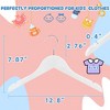 BP4U 12.8" Kids Wooden Hangers with Non-Toxic Finish, Slim 0.4" Baby Clothes Hangers with 360° Swivel Hook for Toddler Coats  说明： - 2 of 4