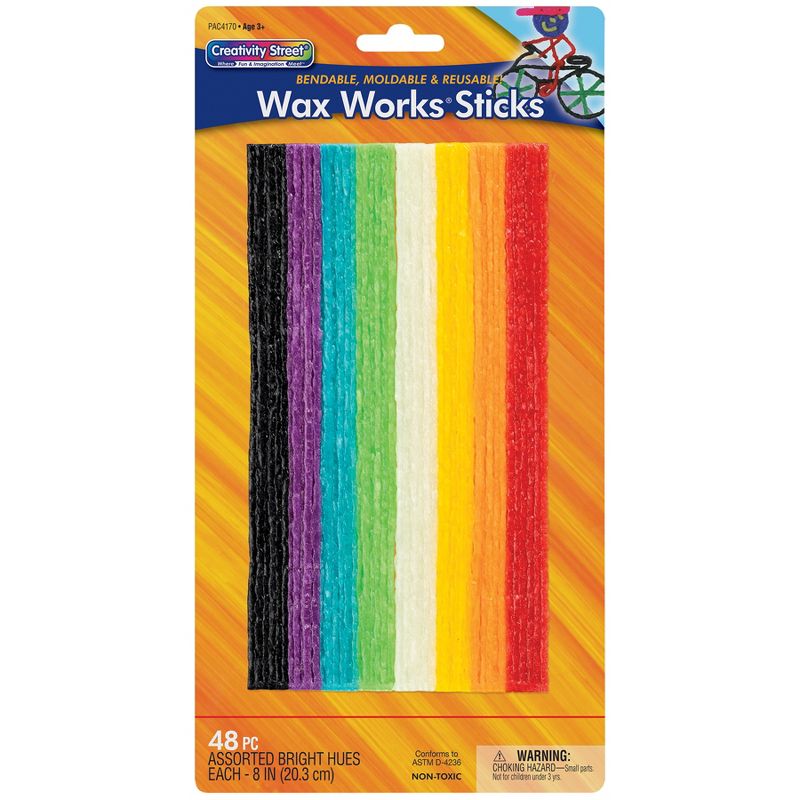 Creativity Street Wax Works Sticks, Assorted Colors, 8", 288 Pieces, 2 of 5