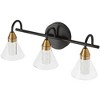 POWLIG 3 - Light LED Dimmable Bathroom Vanity Light With Crystal Bubbles - 2 of 4