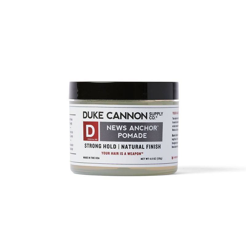 Duke Cannon News Anchor Pomade - Strong Hold, Low Shine Hair Styling Pomade for Men - 4.6 oz, 1 of 10