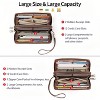 Wikineon Wallet for Women Clutch RFID Blocking Wristlet Leather Purse Large Capacity Credit Card Holder with Grip Hand Strap - 4 of 4