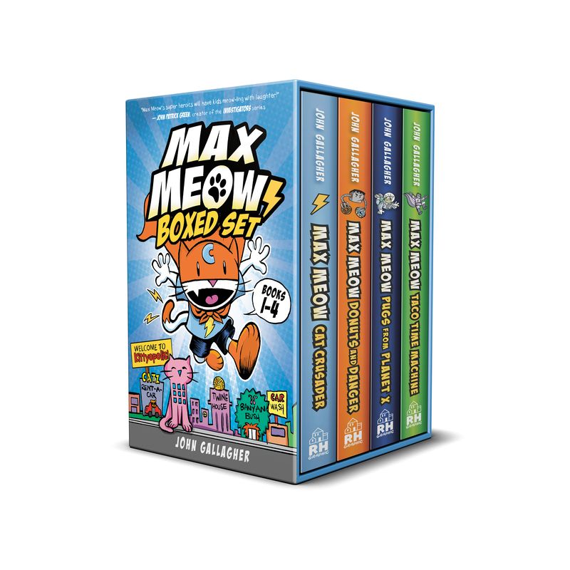Max Meow Boxed Set: Welcome to Kittyopolis (Books 1-4) - by  John Gallagher (Mixed Media Product), 1 of 2
