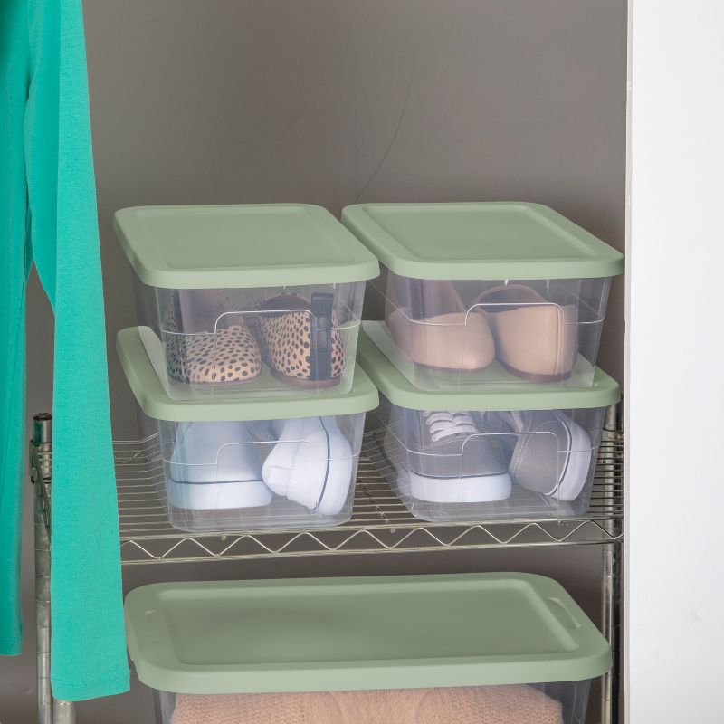 5pk 6qt Storage Boxes Green - Room Essentials&#8482;, 5 of 6