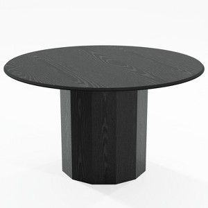 Dovelina Round Dining Table Black Kitchen Tables - 1 of 4
