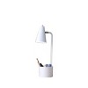 Vynxaria 19.5" White Metal Student Task Desk Lamp with Organizer - 3 of 4
