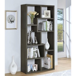 NicBex Modern 8-Shelf Bookshelf with Open Shelves,71" Tall MDF Book Rack for Bedroom,Living Room,Gray - 1 of 4