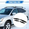 Unique Bargains Car Roof Rack Side Rails End Cover Cap Compatible for Lexus RX350 RX400h RX330 2003-2009 Black 4pcs - 2 of 4