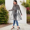 Anna-Kaci Women's Long Sequin Cardigan Open Front Sheer Duster Jacket - 4 of 4