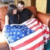 Tirrinia US Flag Fleece Throw Blanket, Super Soft Cozy Fleece Plush Throw TV Blanket, Patriotic Living Room Decor Blanket for Memorial Day - 2 of 4