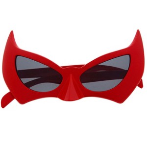 grinderPUNCH Tinted Bat Mask Costume Glasses  Unisex Costume and Cosplay Accessory For All Ages  100% UV Protection (Black) - 1 of 1