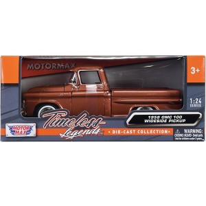 1958 GMC 100 Wideside Pickup Truck Brown Metallic "Timeless Legends" Series 1/24 Diecast Model Car by Motormax - 1 of 3