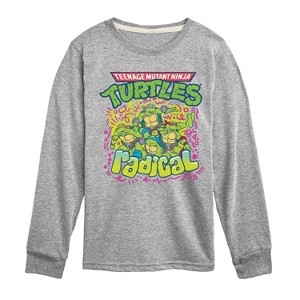 Boys' - Teenage Mutant Ninja Turtles - 90s Logo Long Sleeve Graphic T-Shirt - 1 of 4