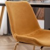 NicBex Round Dining Table Set Morden Kitchen Table for 2 with MDF Tabletop and 2 Velvet Chairs for Home Office - 2 of 4