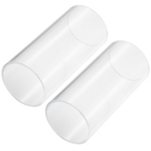 Unique Bargains Lamp Lantern Water Cooling System Acrylic Round Pipes Clear 2 Pcs 6" - 1 of 4