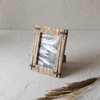 4x6 Inch Driftwood with Rivets Picture Frame Natural Wood, MDF, Metal & Glass by Foreside Home & Garden - 2 of 4