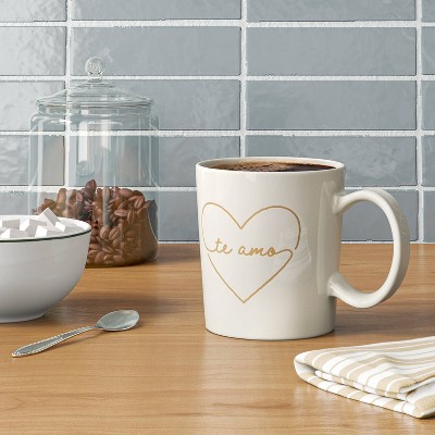 16oz Stoneware Te Amo Mug White - Threshold&#8482;_2