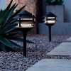 John Timberland Three-Tier Pagoda 11" High Black LED Path Lights Set of 2 - 4 of 4