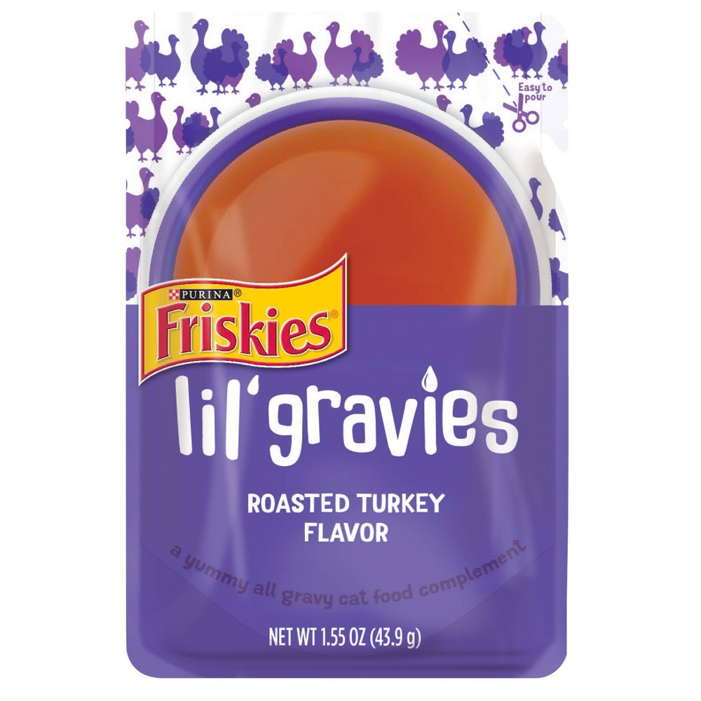 Photos - Cat Food Friskies Gravies Lickable Roasted Turkey Flavor Wet  - 1.55oz 