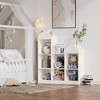 Wooden Shelf for Kids, White Bookcase, 7 Cubes for Boys and Girls, Storage for Playroom, Nursery Baby Room - 4 of 4
