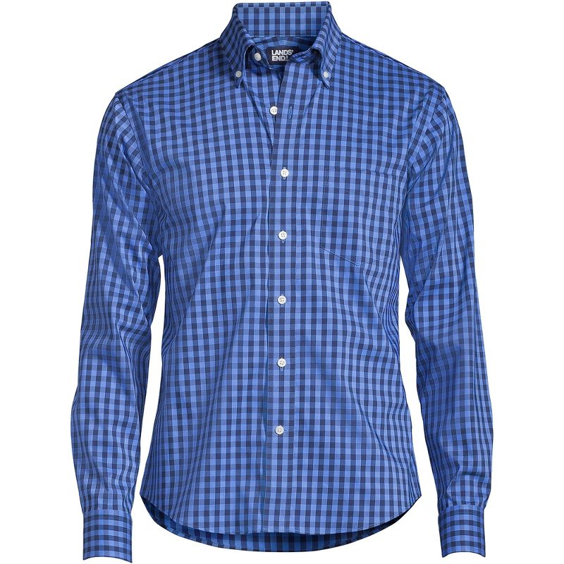 Lands' End Men's Traditional Fit Comfort-First Shirt with Coolmax Printed, 3 of 7
