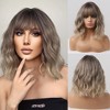 Jessie's Wig 10 Inch Short Wavy Wig Synthetic Hair Ash Grey Color 1 Pc/Pack - 2 of 4