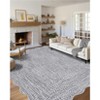 Coucheta Washable Braided Area Rug, Vintage Scalloped Design, Non-Slip Low Pile Indoor Carpet for Living & Dining Room, Bedroom, Office & Nursery - 2 of 4
