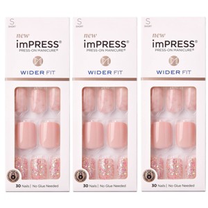 Kiss imPRESS Press-On Manicure Wide Fake Nails - Just A Dream - 3pk - 90ct - 1 of 4