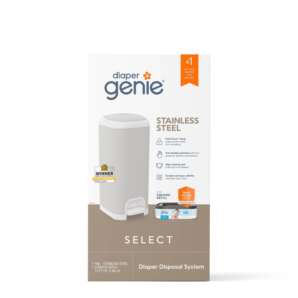 Photos - Other for Child's Room Diaper Genie Select Diaper Pail - Gray