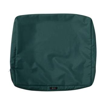 23" x 20" x 3" Ravenna Water-Resistant Patio Back Cushion Slip Cover Mallard Green - Classic Accessories