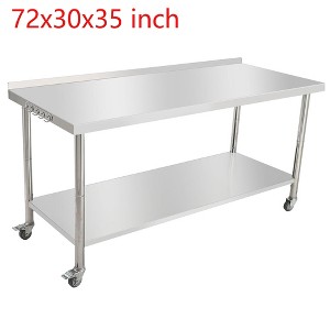 Stainless Steel NSF Commercial Work Prep Table Height Adjustable - 1 of 4
